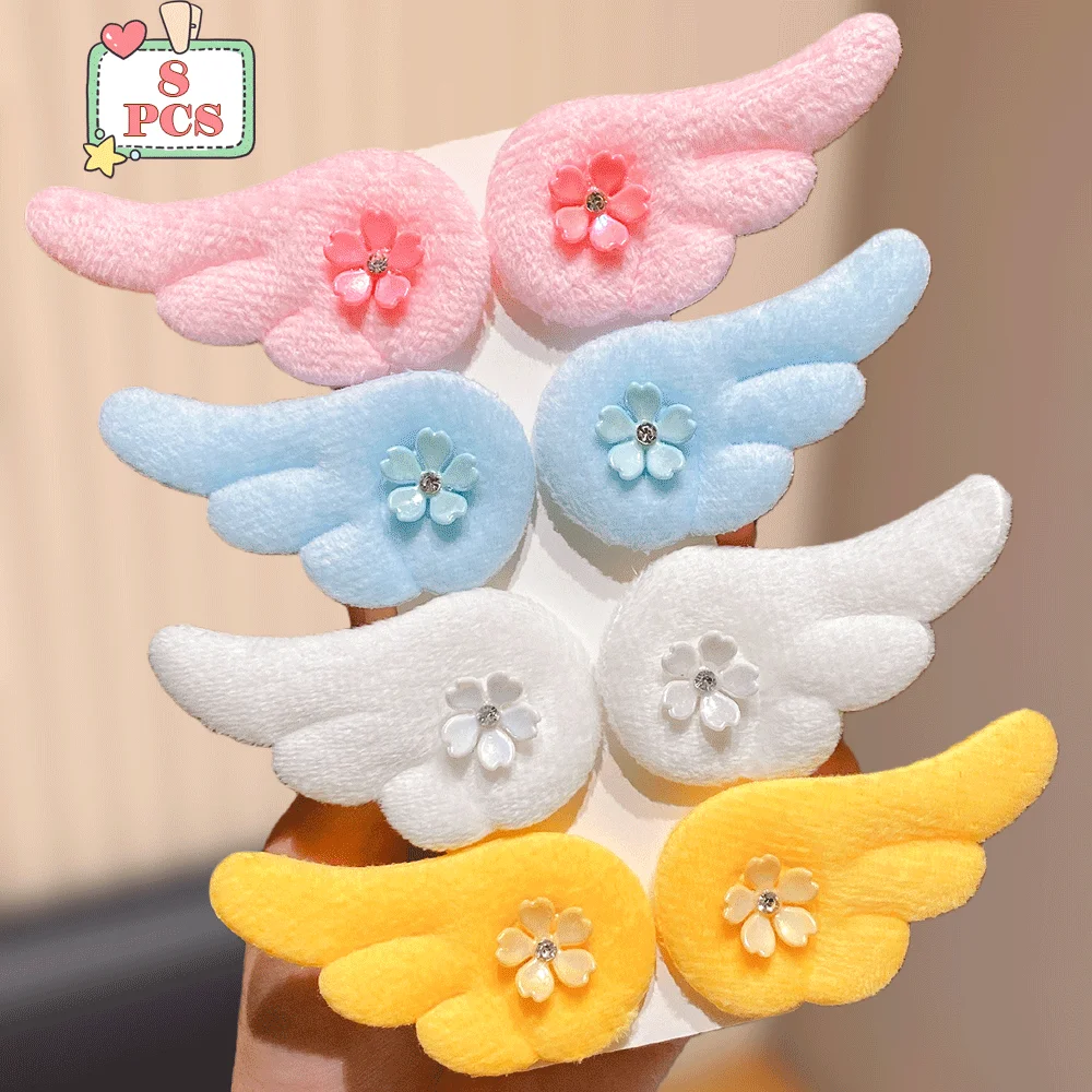 Conjunto de 8 piezas Sweet Dreamy, accesorios para el cabello para niñas, decorados con flores multicolores, para uso diario, fiestas y vacaciones