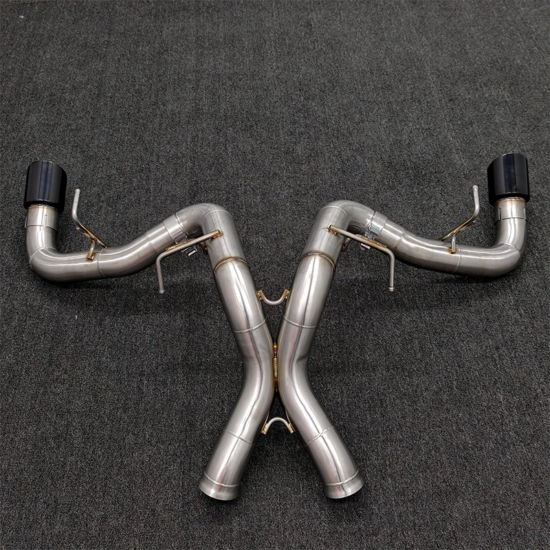 Stainless Steel Exhaust Straight Catback Pipe for McLaren 570S 540C 570GT 3.8T V8 Auto X Pipe Without Valve