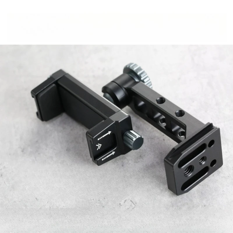 360 Rotation Aluminium Phone Holder Tripod Mount Cold Shoe for IPhone 15 14 Samsung Tripod Mic Light Arca Mount Clip Clamp