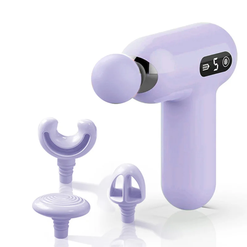 

Portable Mini Electric Handheld Muscle Massager Gun 6 Speeds Percussion Deep Tissue Fascial Gun Body Massage Tool