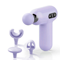 Portable Mini Electric Handheld Muscle Massager Gun 6 Speeds Percussion Deep Tissue Fascial Gun Body Massage Tool