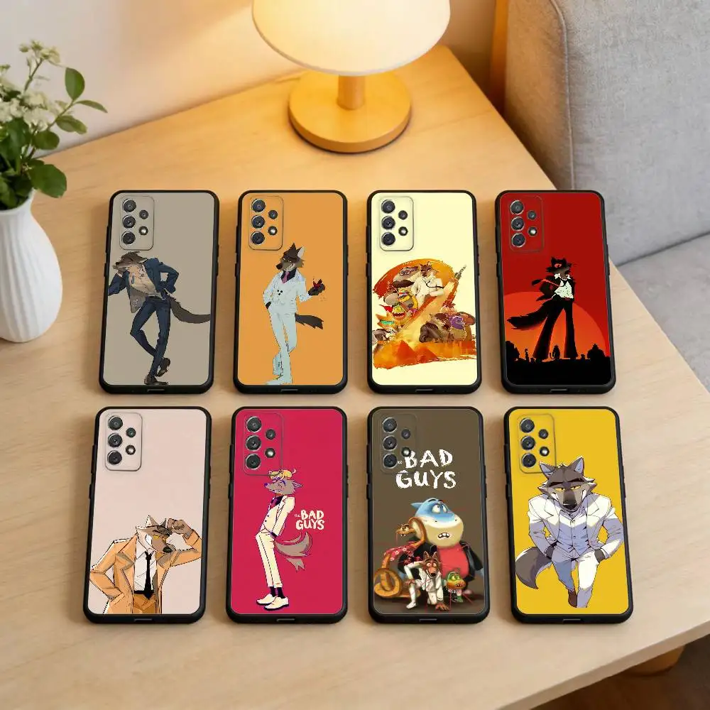 

The Bad Guys Phone Case For Samsung Galaxy A73,A72,A71,A70,A53,A52,A51,Soft Silicone Black Cover