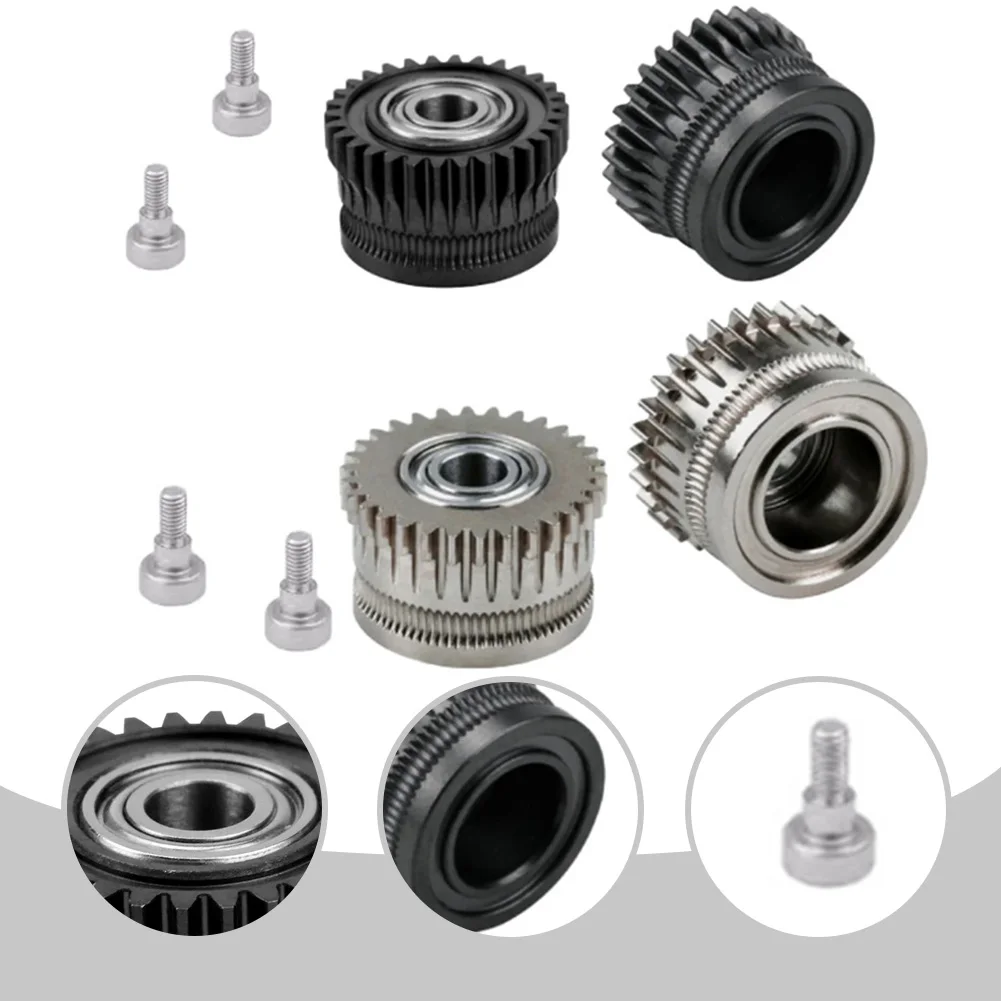 For K1C EXtruder For K1 GEAR All Metal Filament Drive Gear For Creality For K1 Max EXTRUDER GEAR Nickel-plated High Hardness