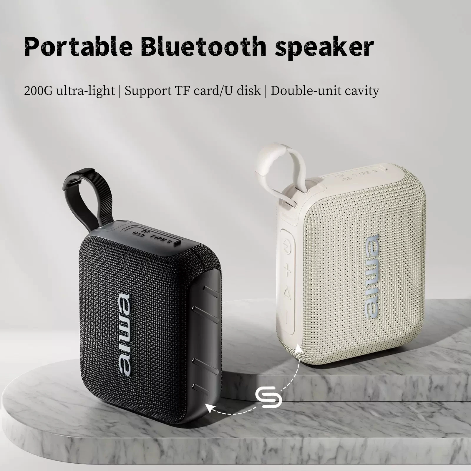 

Портативные Bluetooth-колонки для улицы с функцией TWS, глубоким басом и компактным дизайном для путешествий, спорта и кемпинга