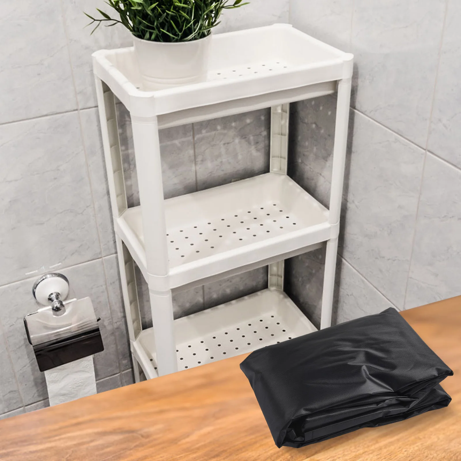 Rack Cover 36x18x72 Storage Shelving Unit Cover Tool Storage 3-way Zippers Clear Visibility Easy for access Wind Straps