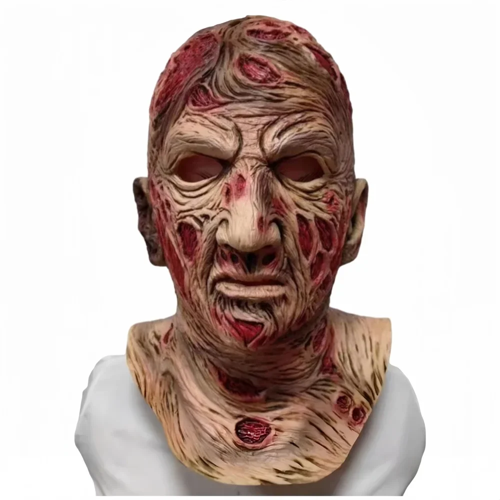 Halloween Freddy  Mask 2024 Scary Latex Funny Mask Adult Full Head Freddy  Mask Fancy Dress Party Masks