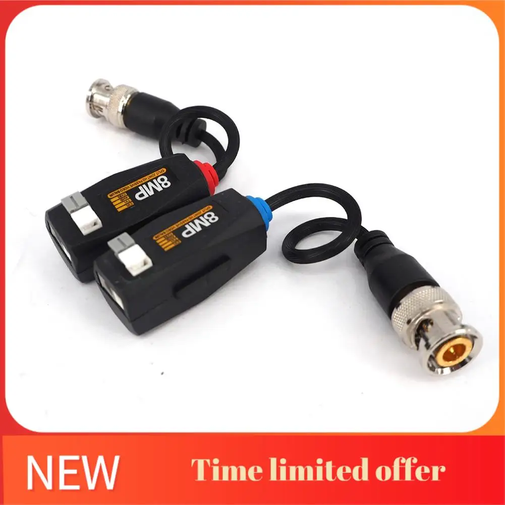 

A42T-5 Pairs 8MP BNC Video Balun Connector Video Balun Connector Cctv Cable Support HD 8MP AHD/CVI/TVI Camera