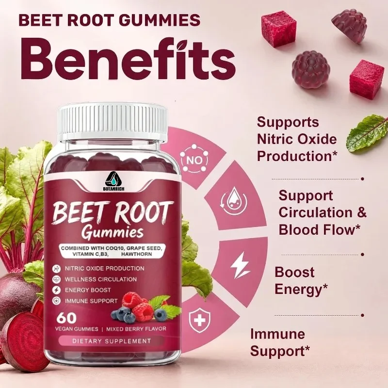 Beetroot Gummies - Provide Energy and Immune Support