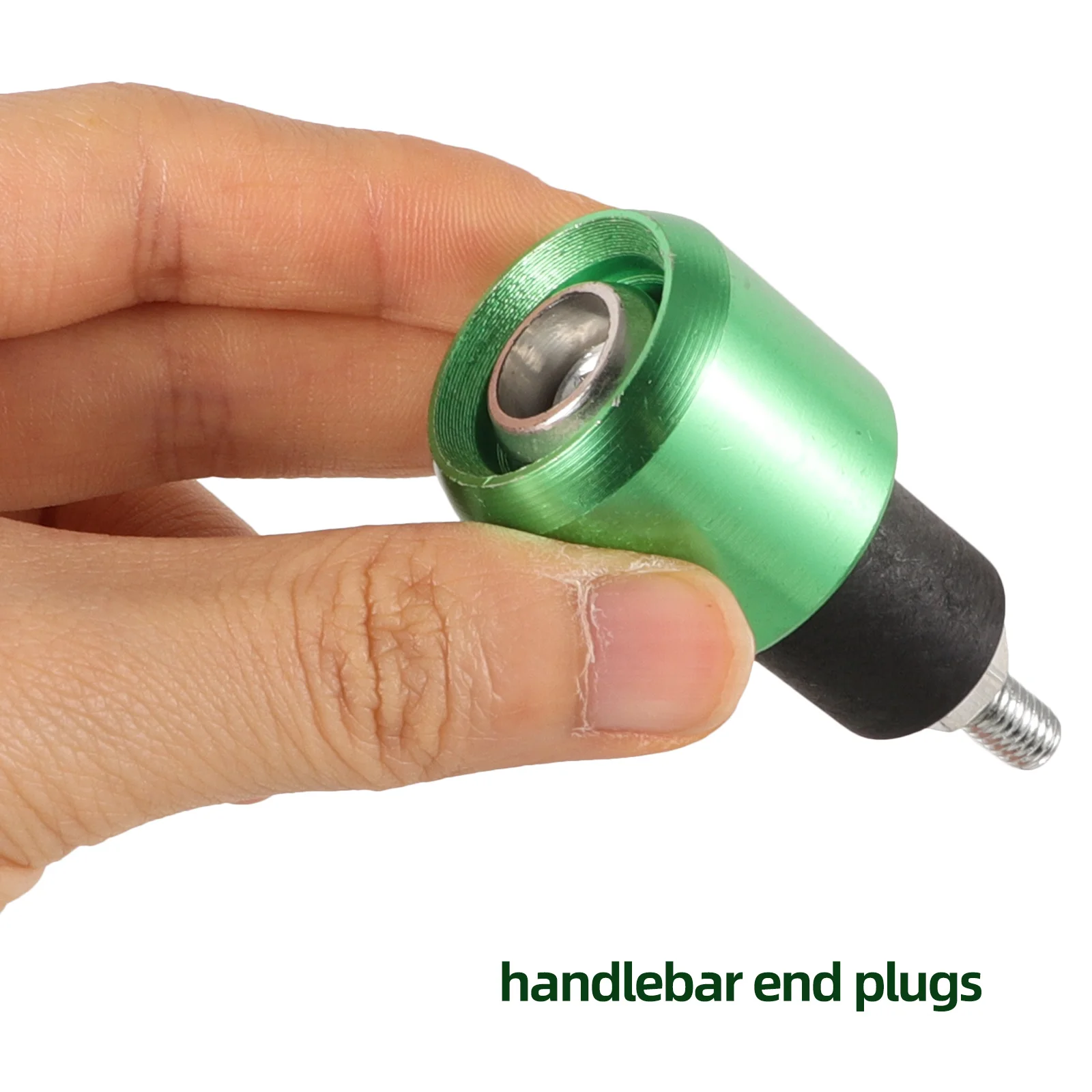 

1Pair Motorcycle Handlebar End Plug Precision Machined Sturdy Bar End Caps for Motorcycles and Electric Bikes Handlebar