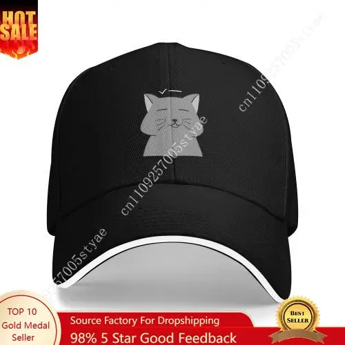 

TAKO Getō Suguru Tibetan Fox Baseball Cap - Adjustable Lightweight Breathable Black Hat with White Lettering Unisex All-Season