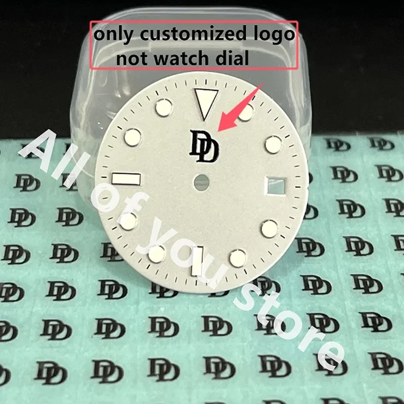 Custom 3D Watch Dial Sticker Gold Metal Transfer Silver 28.5mm 40mm 24.5 label small brand 3d logo customized mini logo stickers