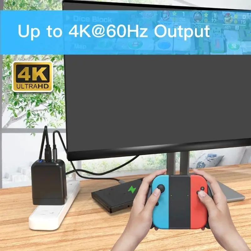 20CB 4K 60Hz Dock du chargeur HDTV 65W FIXE POWER FIMSE USB C Station d'accueil pour les commutateurs