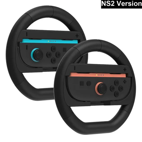 2 Pcs/Set Racing Steering Wheels for Switch 2 JoyCon Controller…