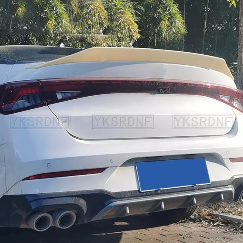 For Kia Optima K5 GT 2020 2021 K5 DL3 Spoiler ABS Plastic Gloosy Black Rear Trunk Lip Spoiler Car Tail Wing Decoration