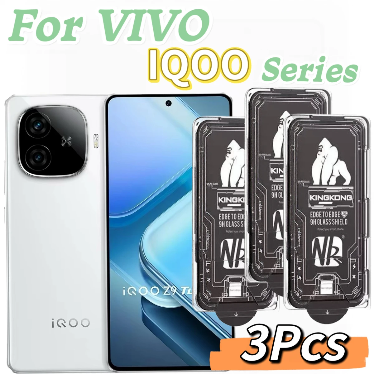 Vivo VIVO IQOO Series V40SE Y300 X300Ultra 9H Tempered Glass Screen Protector, HD Bubble‑Free Dust‑Free, 3‑Pack - Aliexpress Deal