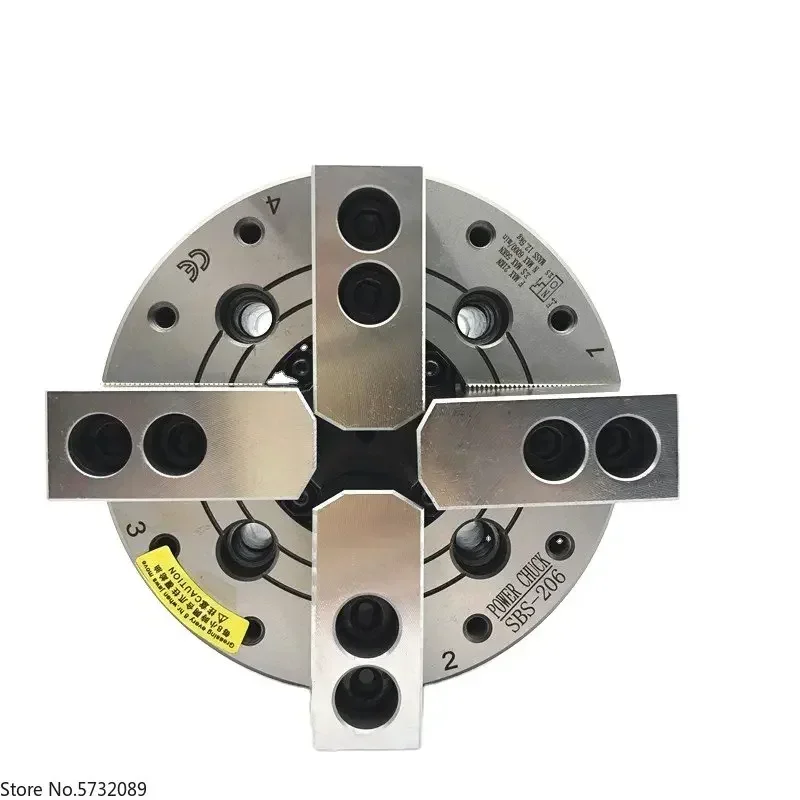 

8in SBS208 4 jaw lathe chuck through hole hydraulic chuck cnc machine power chuck