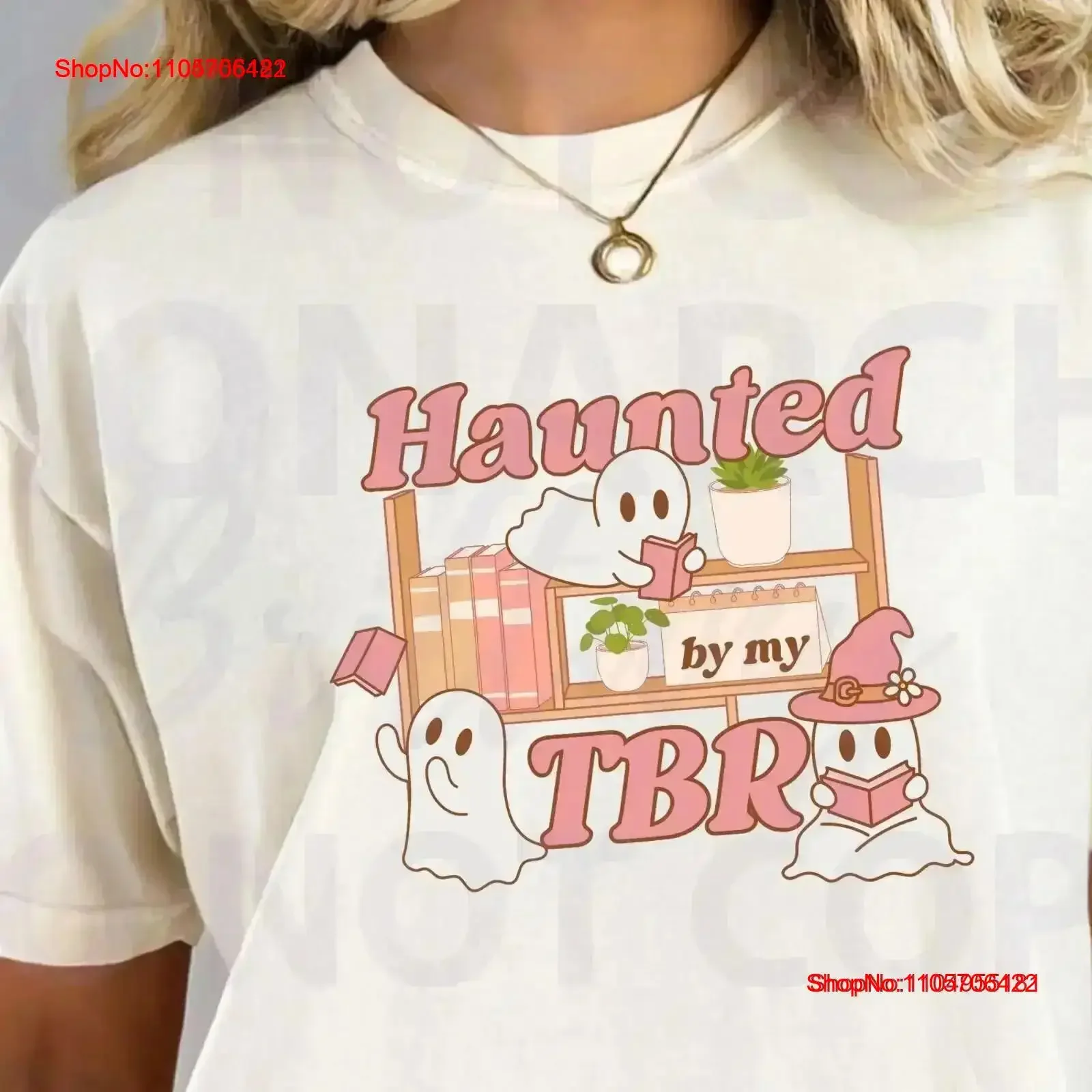 Haunted Haunted By My TBR GhosT T Shirt For Book Lovers And Readers Bookish Nerd Lover Club vintage Washed Casual Soft Stylish vintage - Aliexpress Deal