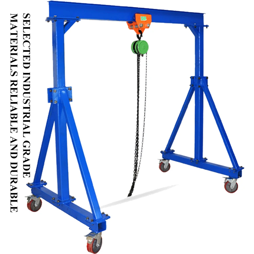 Supply Portable 1 Ton 3 Ton Small Gantry Crane Design for Industrial Warehouse Workshop Material Handling Lifting Equipment