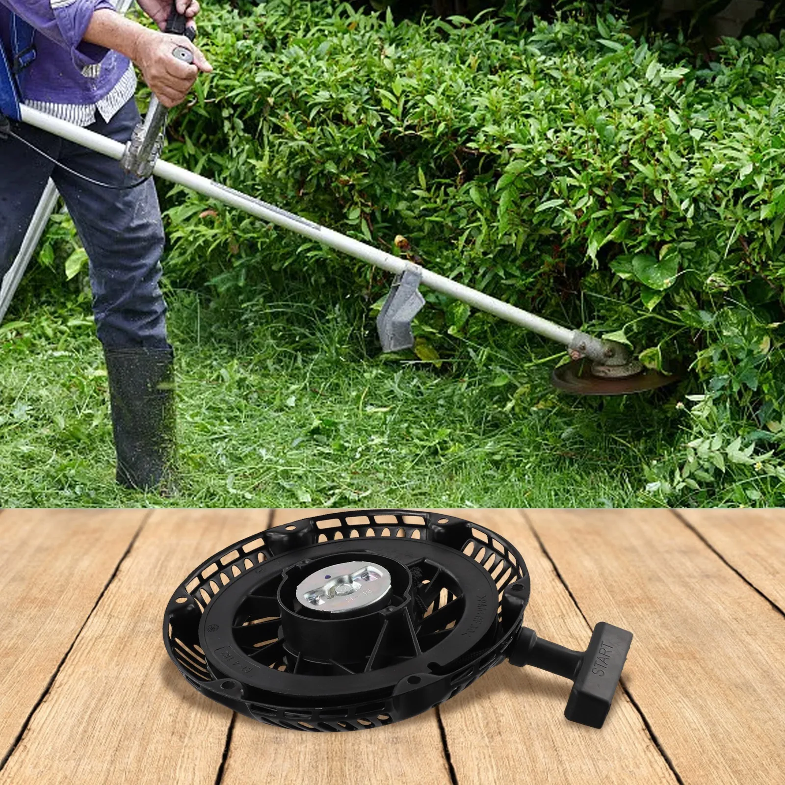 

Стартер ручной (1 шт.) для двигателей CH440, замена стартера с откатным механизмом, запчасть для садового инструмента, номер 1716511S