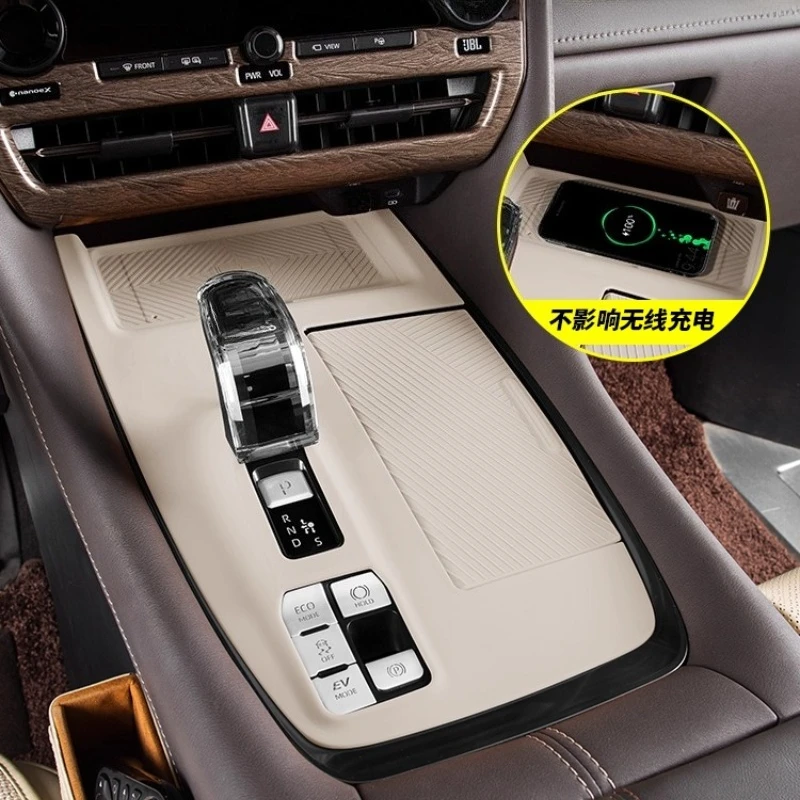 

Для Toyota Alphard Vellfire 40 Series 2024-2025 центральный механизм управления беспроводная зарядка силиконовая защитная накладка автомобильные аксессуары