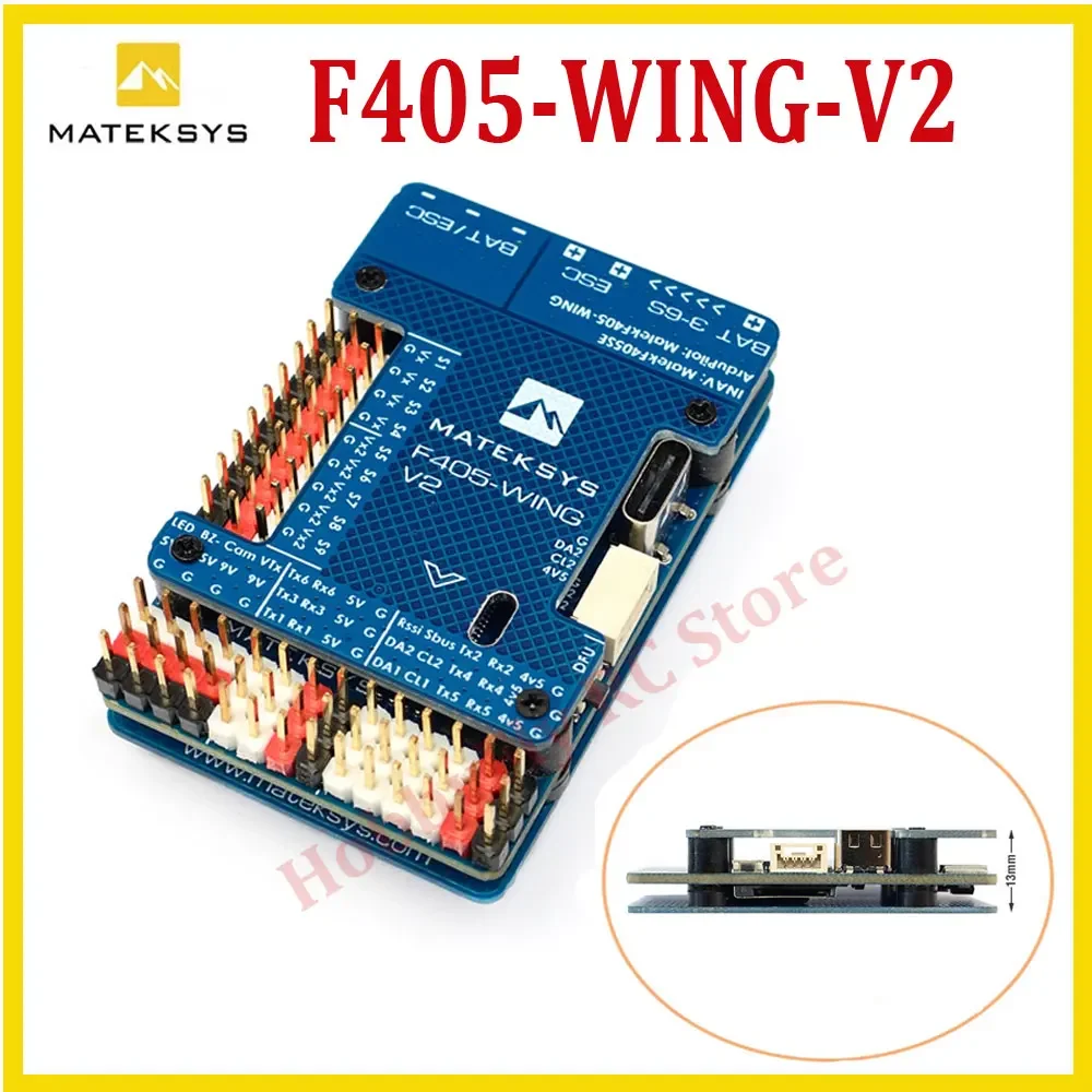 Matek MATEKSYS F405 WING V2 STM32F405RGT6 Flight Controller Built-in ICM42688P OSD SD Slot For ArduPilot / INAV RC Toy Airplane