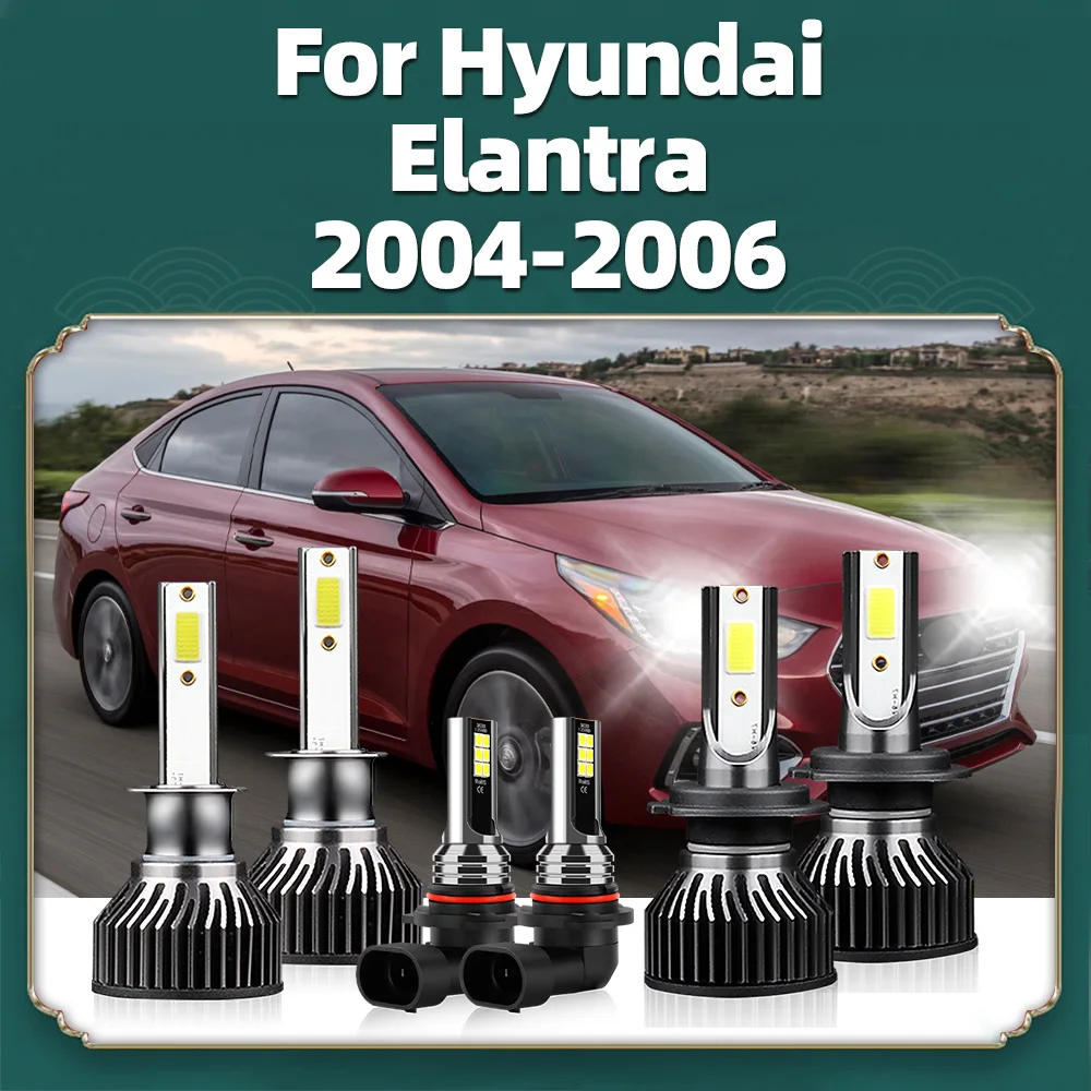 

100W 10000LM LED Car Headlight Turbo Bulbs High Brightness Auto Fog Lamp 6000K 12V For Hyundai Elantra 2004 2005 2006