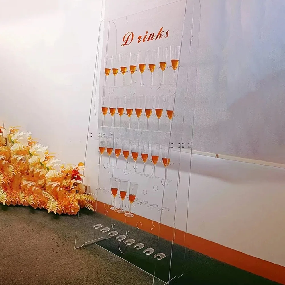 Hot-selling acrylic champagne tower display stand wedding wine tower props celebration opening acrylic