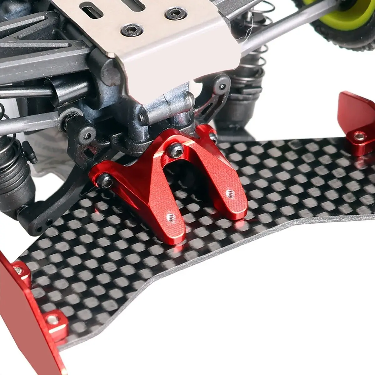 LCX Racing 1/24 RC Truck Aluminum Rear Wing Stay Car Spoiler Mount  for LOSI Micro-B Buggy Upgrades Parts Accessories