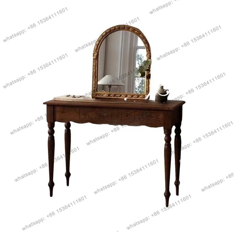 

American country solid wood bedroom dressing table dressing table, French retro dressing table