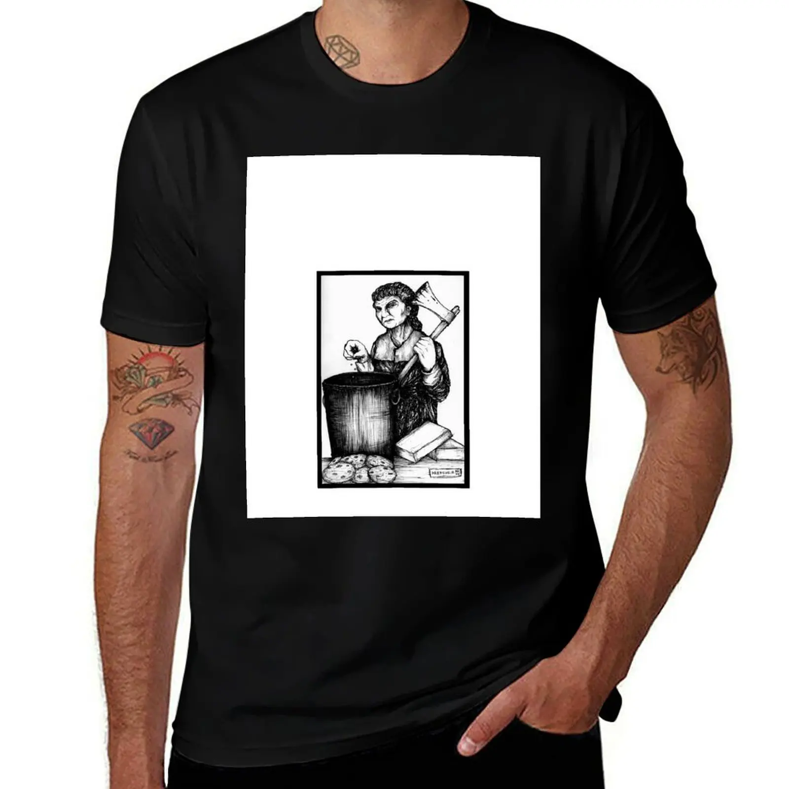 

Leonarda Cianciulli T-Shirt man t shirt heavy cotton black cotton t-shirt plain for man package cotton tshirt 100% T-shirt