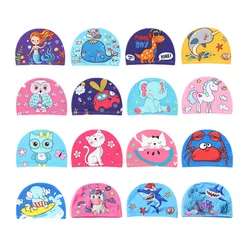 Cartoon Animal Pattern Swimming Cap for Children Kids Boys Girls Comfortable Ear Protection Swimming Cap Swim Hat Accessories