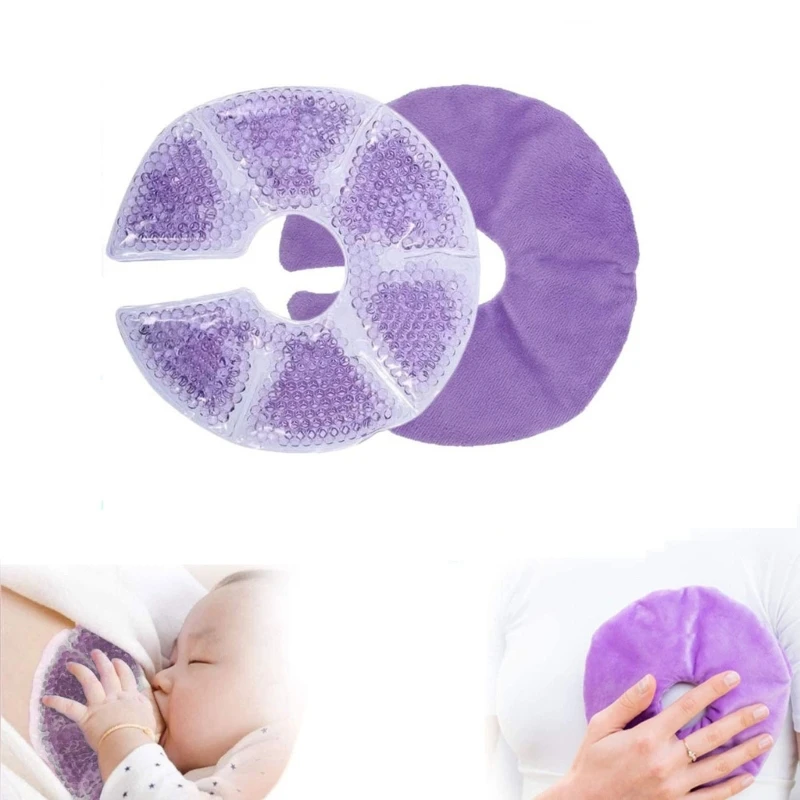 Breast Therapy Pads Hot Cold Breastfeeding Gel Pads Breastfeeding Essential and Postpartum Recovery Reusable Freezable