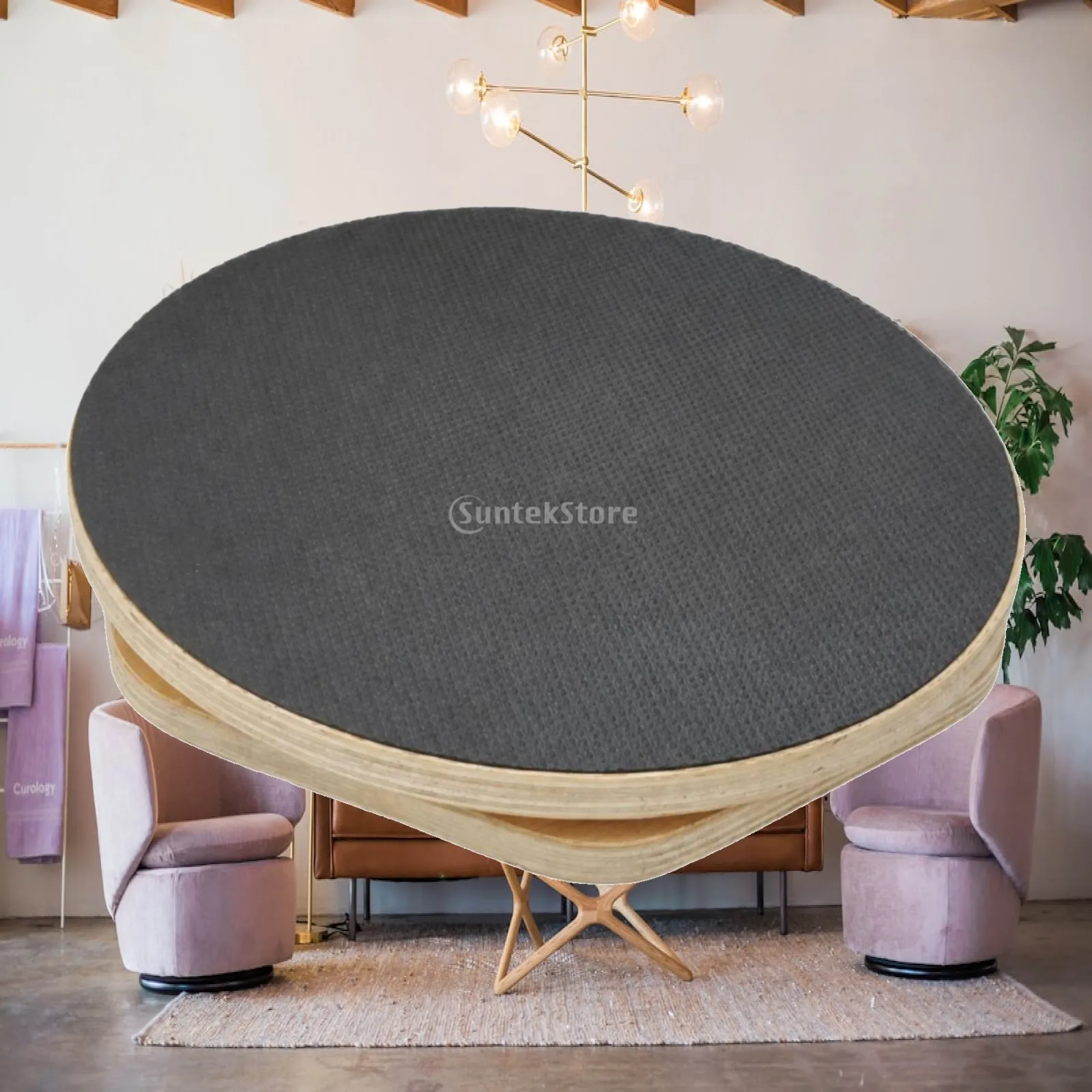 Wooden Rotating Exercise Board Versatile Wooden Balance Board with Anti-Slip Surface Compact Floor-Protecting for Home Workouts