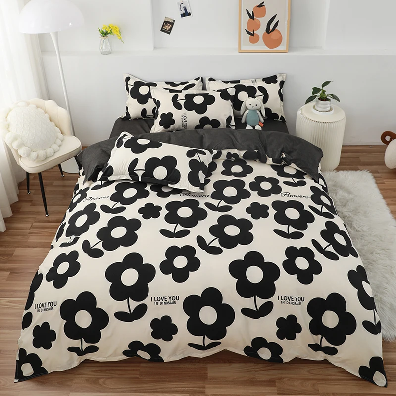 4-piece bedding set comforter set Soft and comfortable  for be suited to four seasons Suitable for the room dormitory