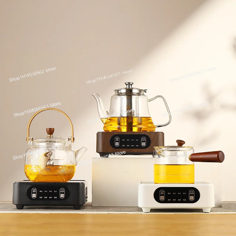 1500W Mini Electric Ceramic Stove, 220V Portable Tea Maker with Rapid Heating & Auto Keep-Warm Function