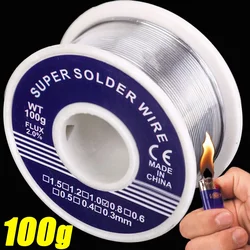 100/20g Easy Melt Solder Wire Low Temperature Aluminum Copper Iron Metal Weld Cored Welding Wires Tin Lead Alloy Soldering Rods