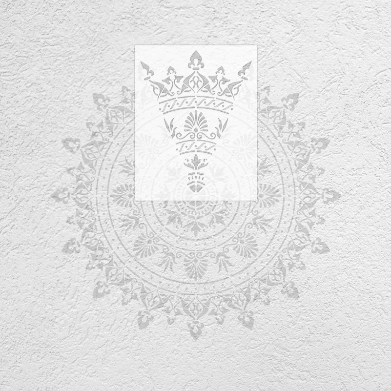 70cm - 110cm Stencil Decor For Painting Wall Decorative Plaster Template To Paint Big Giant Mandala Round Flower Lotus S280