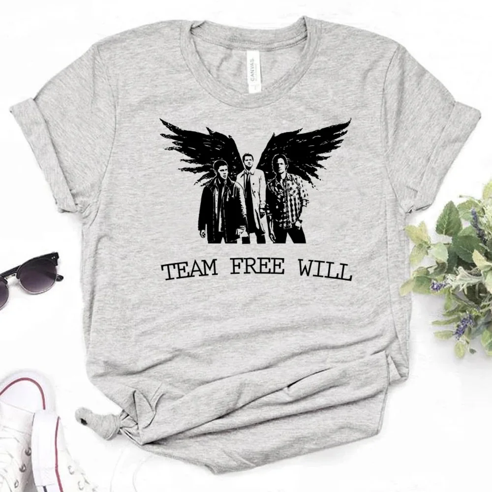 

Supernatural Tee women anime designer tshirt female funny y2k streetwear clothing