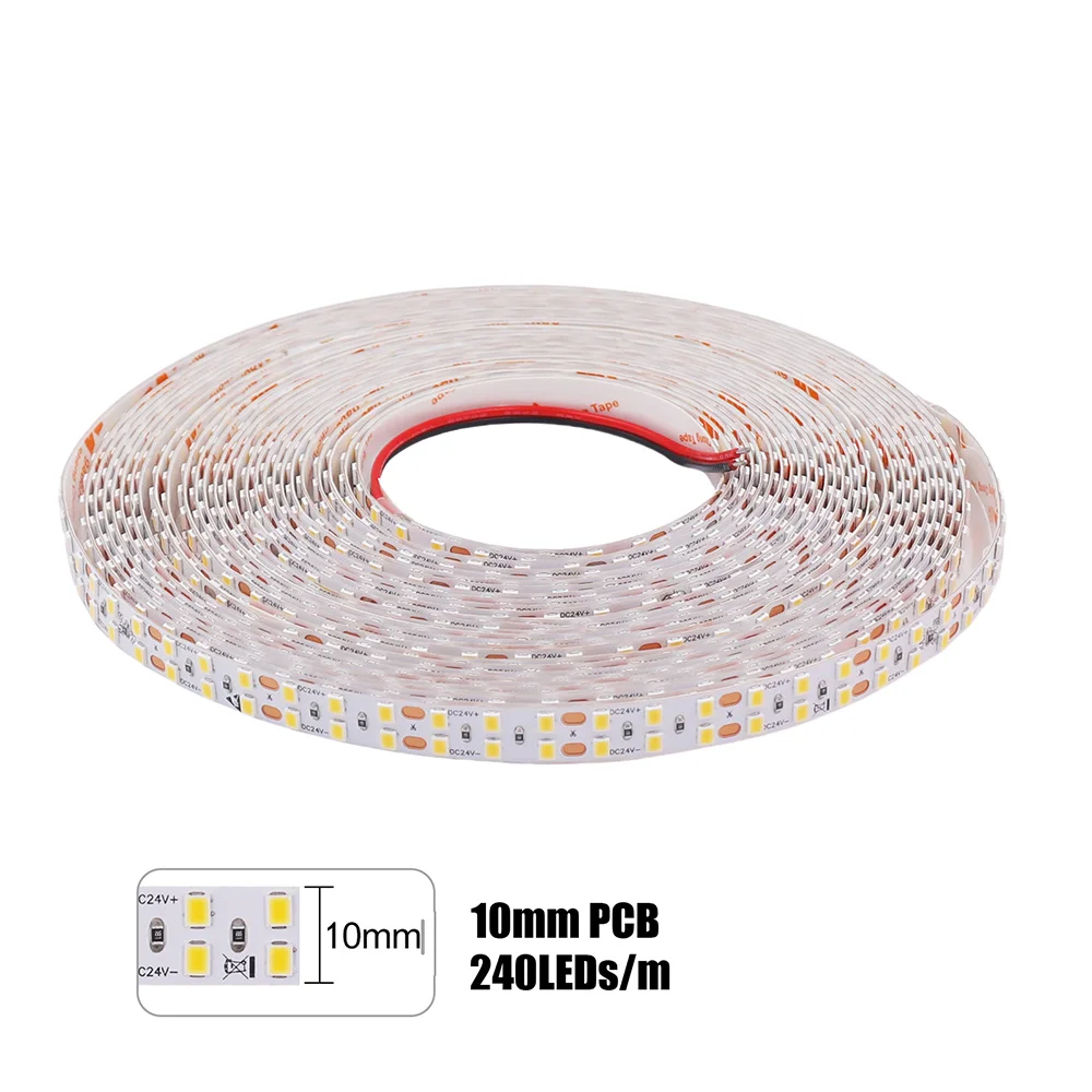 XUNATA LED-Streifenlicht RA98 5 m 10 m 2700 K 3000 K 3500 K 4000 K 5000 K 6000 K 24 V 2835 120 240 LEDs Flexible Bandbeleuchtung 5 mm/8 mm/10 mm PCB 4