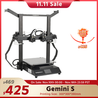 Tronxy GEMINI S FDM 3D Printer dual color Head Dual Extruder mirror copy IDEX Independent 3D Printer Kit impressora 3d