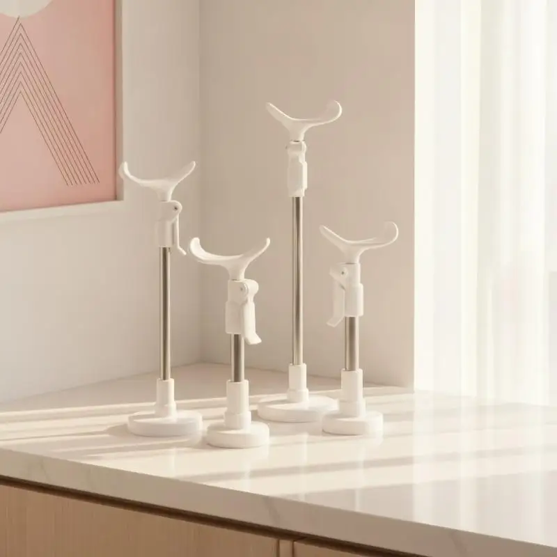 Adjustable Stainless Steel Display Stand Height Adjustable Holder for Doll Figure Model Collectible Office Desk Decor