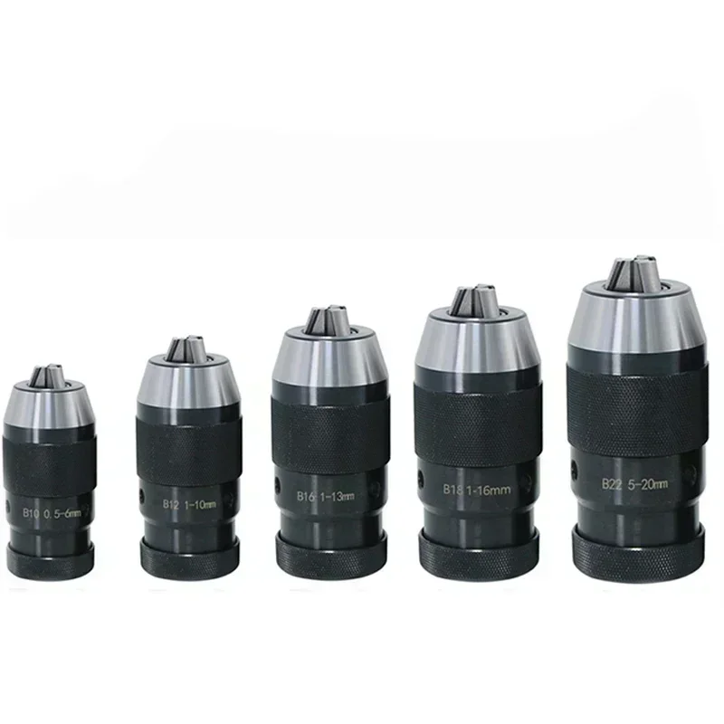 B10 B12 B16 B18 B22 Chuck Collet Self Tighten Keyless Drill Chuck for Drilling Machine Taper Drill Chuck B16 B18