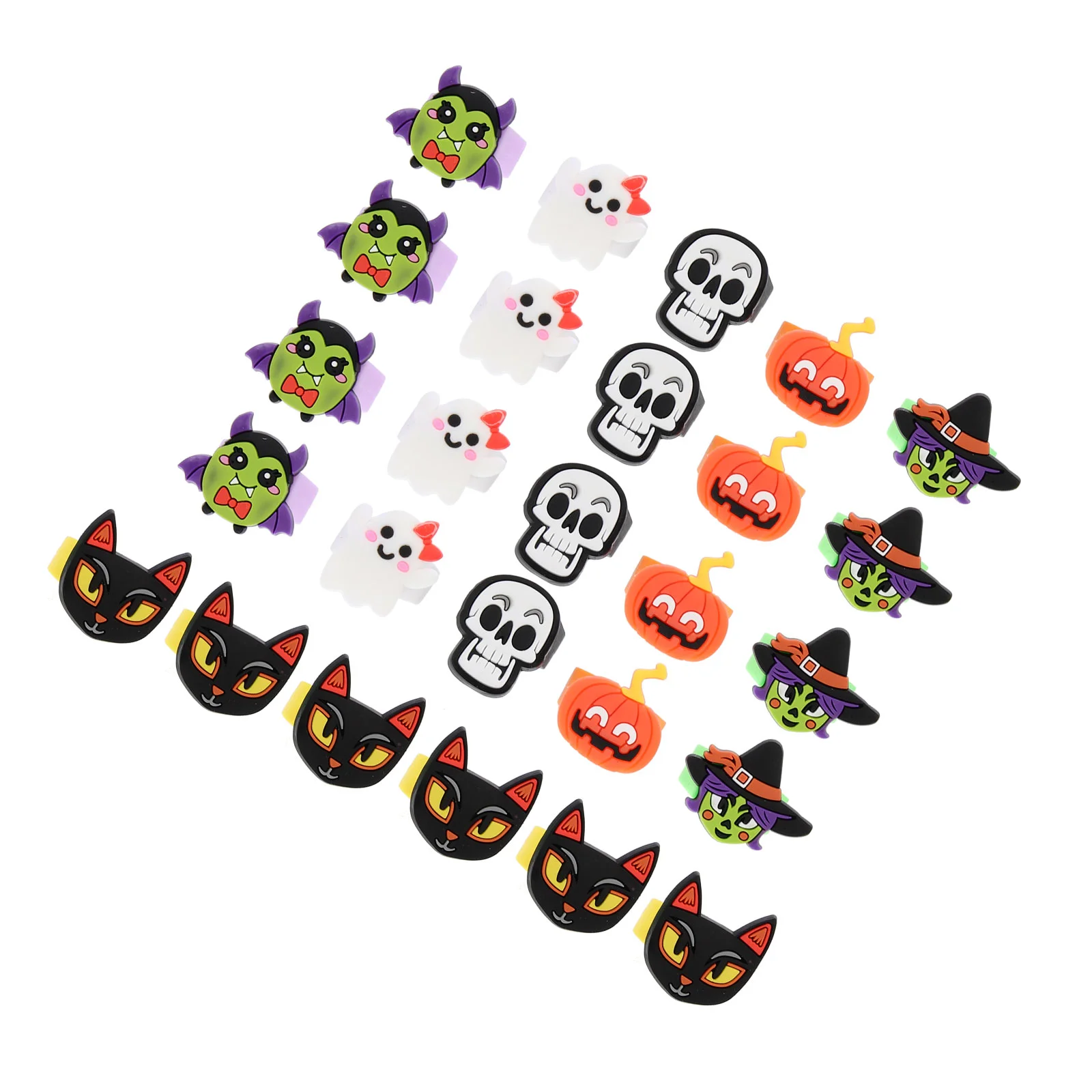 25 Pcs Halloween Soft Rubber Ring Party Accessory Plastic Toy Rings Children Childrens Toys Children’s Theme Jewelry