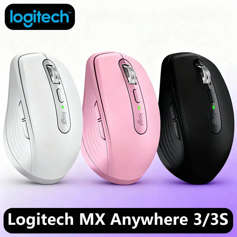 

Logitech MX Anywhere 3S Mouse, 8000 DPI Precision, Logi Bolt, Multi-OS, Silent Click for Home/Office