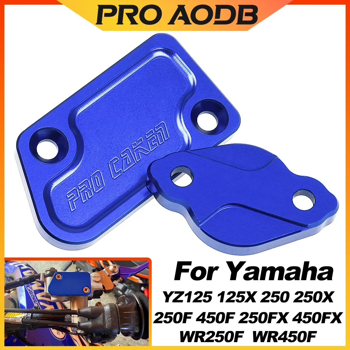 Motorcycle CNC Front Rear Brake Fluid Reservoir Cover Cap For YAMAHA YZ125 YZ250 YZ250F YZ426F YZ450F YZ125X 250FX WR250F WR450F