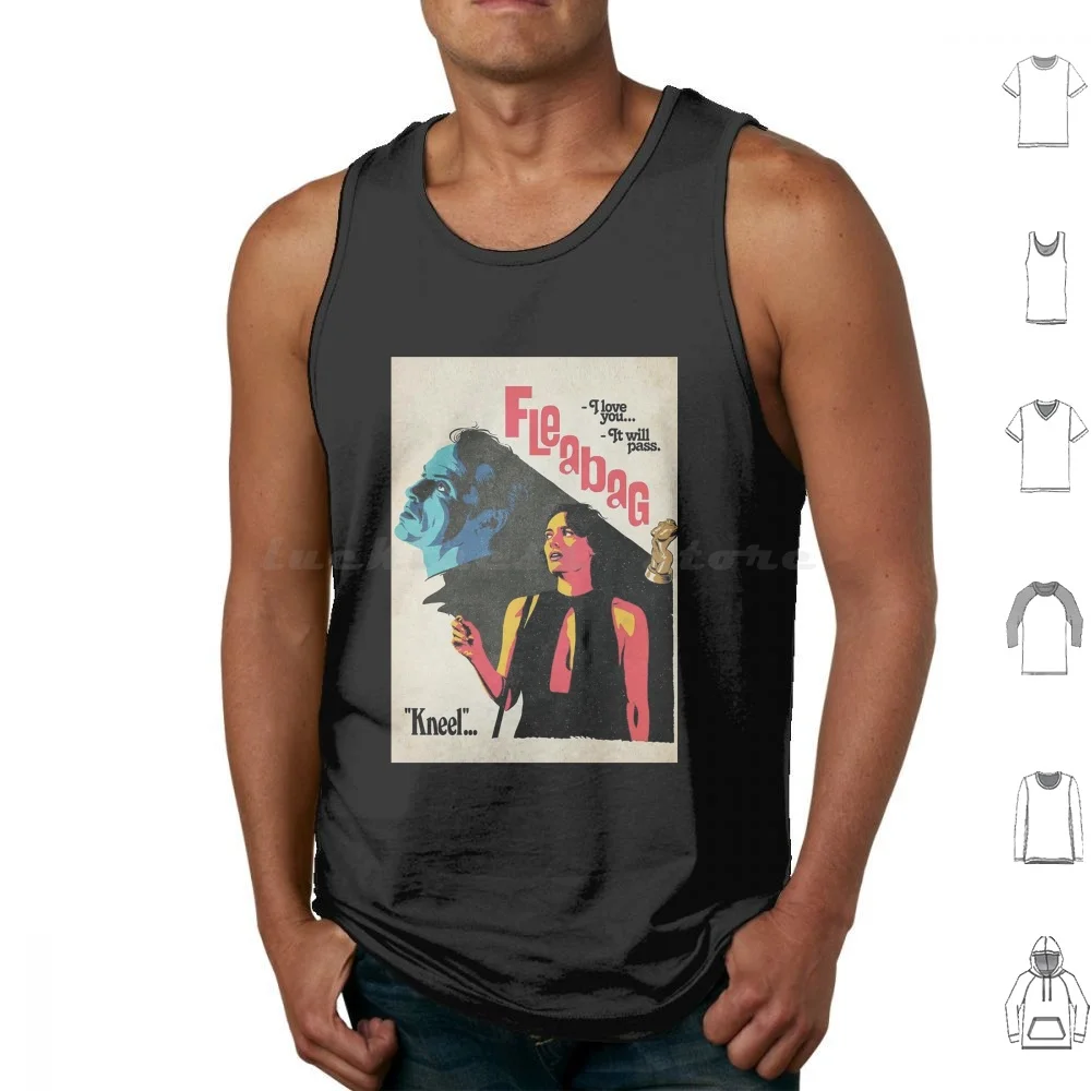 

Флabag Show Kneel Tank Tops с принтом Хлопок Fleabag Phoebe Waller Bridge Kneel Эндрю Горячий священник ТВ комедия ТВ-шоу феминистка