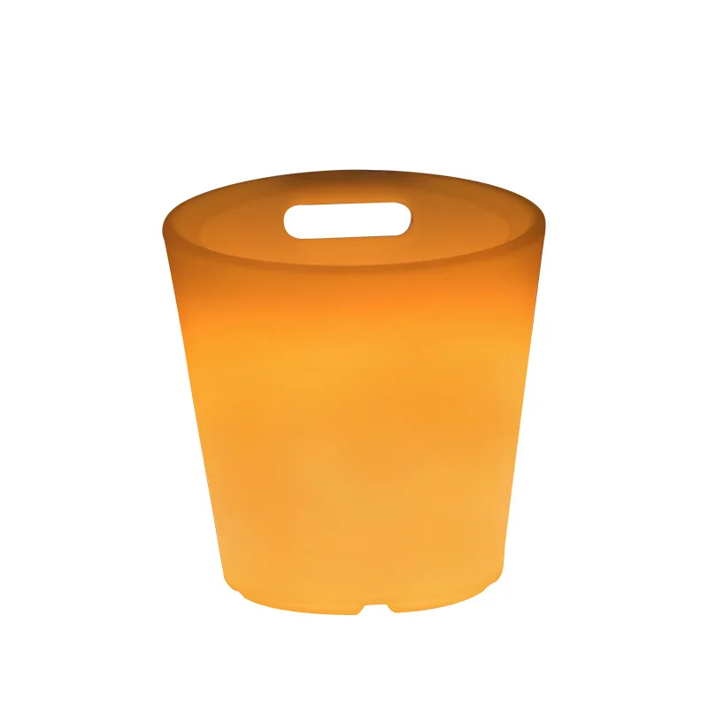 Luminous ice bucket portable champagne bucket cross-border explosion bar beer bucket waterproof plastic colorful bar supplies