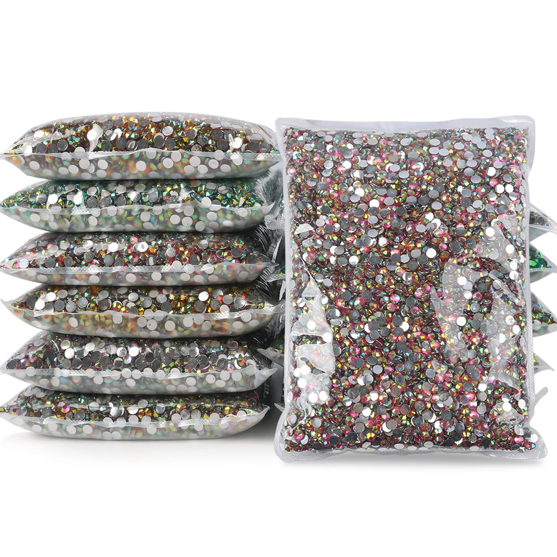 

Wholesale Jelly Resin AB Nail Rhinestones Non Hotfix Strass Crystal Flatback Resin Glitter Stone Bulk Order 2mm 3mm 4mm 5mm 6mm