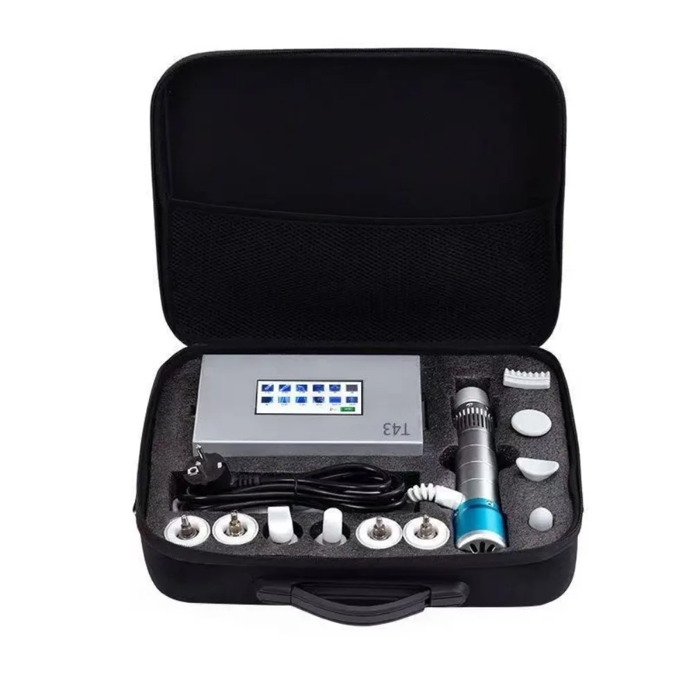 

T43 Портативный аппарат для ударно-волновой терапии, сенсорный экран, ударно-волновая терапия, лечение ЭД и облегчение мышечной боли, физиотерапевтический массажер