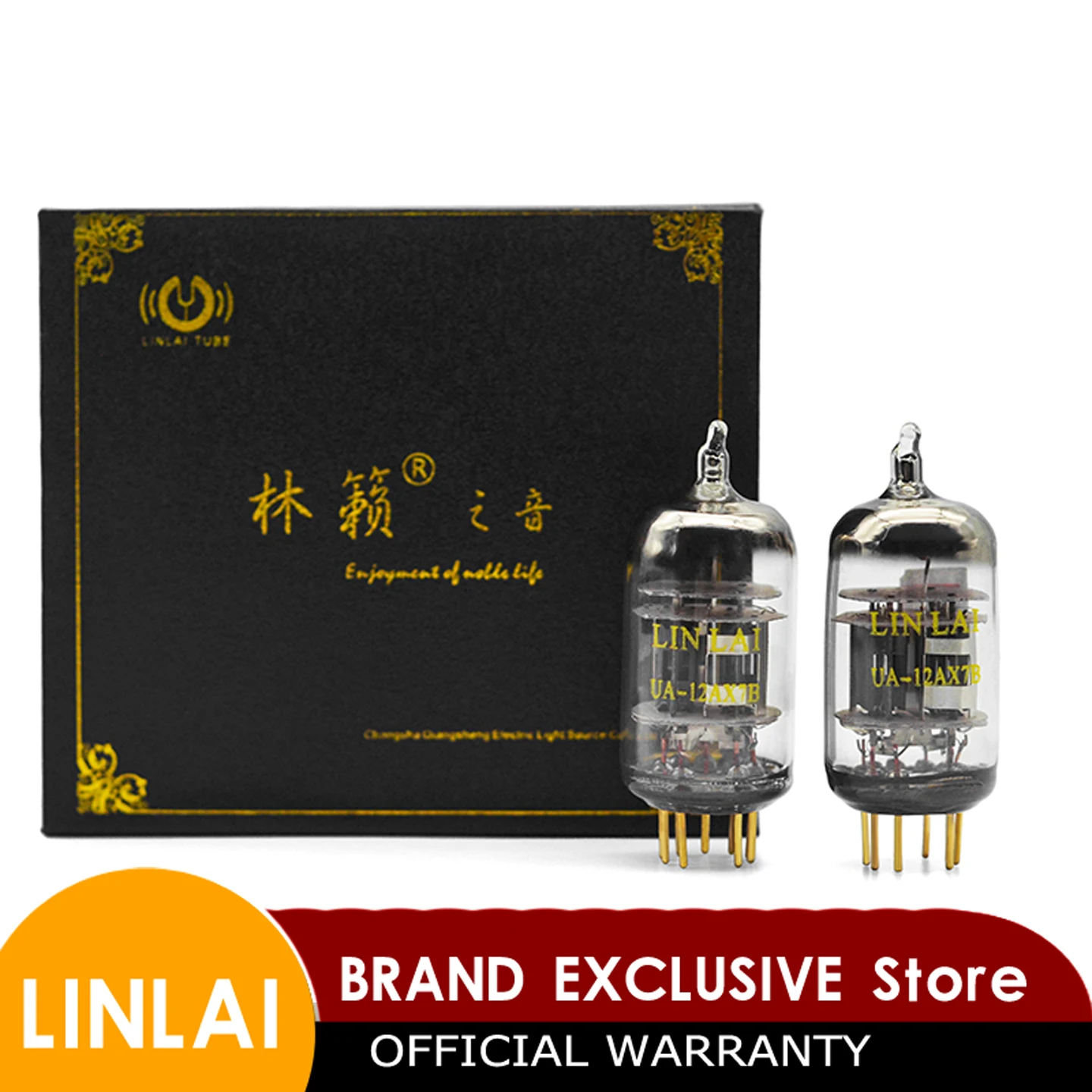 LINLAI UA-12AX7B Vacuum Tube Precisely Matched Replacement for ECC83 12AX7 6N4 B749 for Preamp Phono Stage & Guitar Tube Amplifi